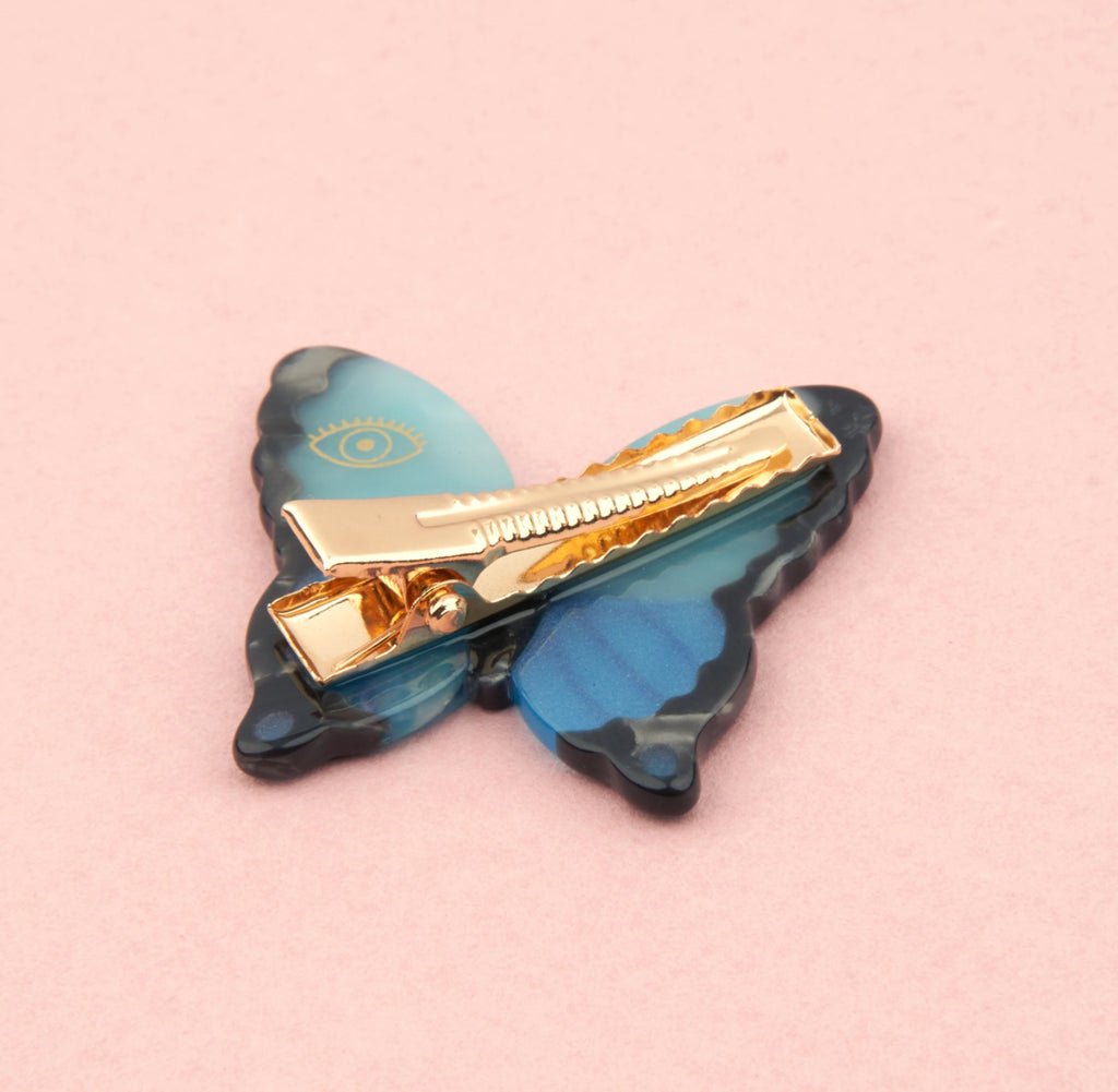 COUCOU SUZETTE - Barette à cheveux - Papillon Bleu