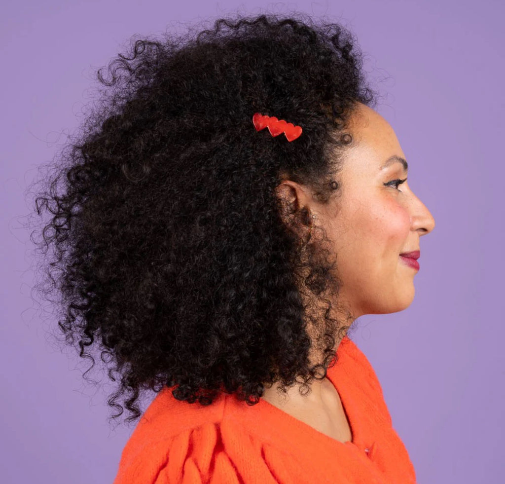COUCOU SUZETTE - Barette à cheveux - Trio Coeurs Rouges