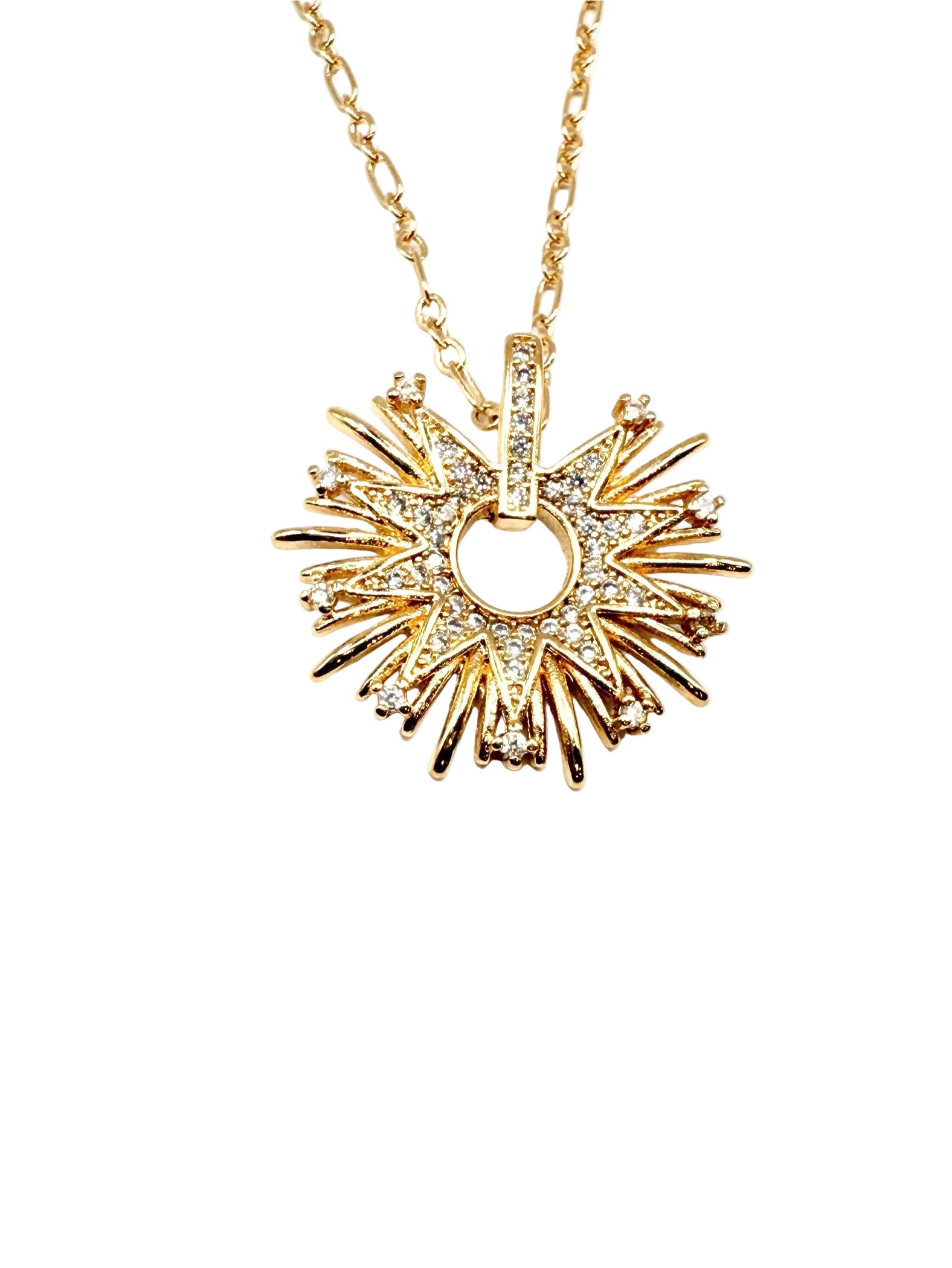 VIRGINIE BERMAN - Collier Motif Soleil Vintage