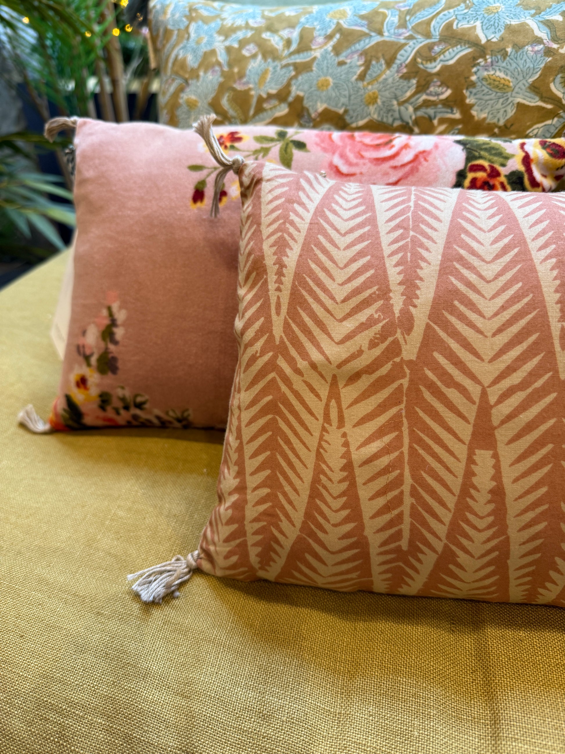 GOYAAL - Mini Coussin Coton Tabac