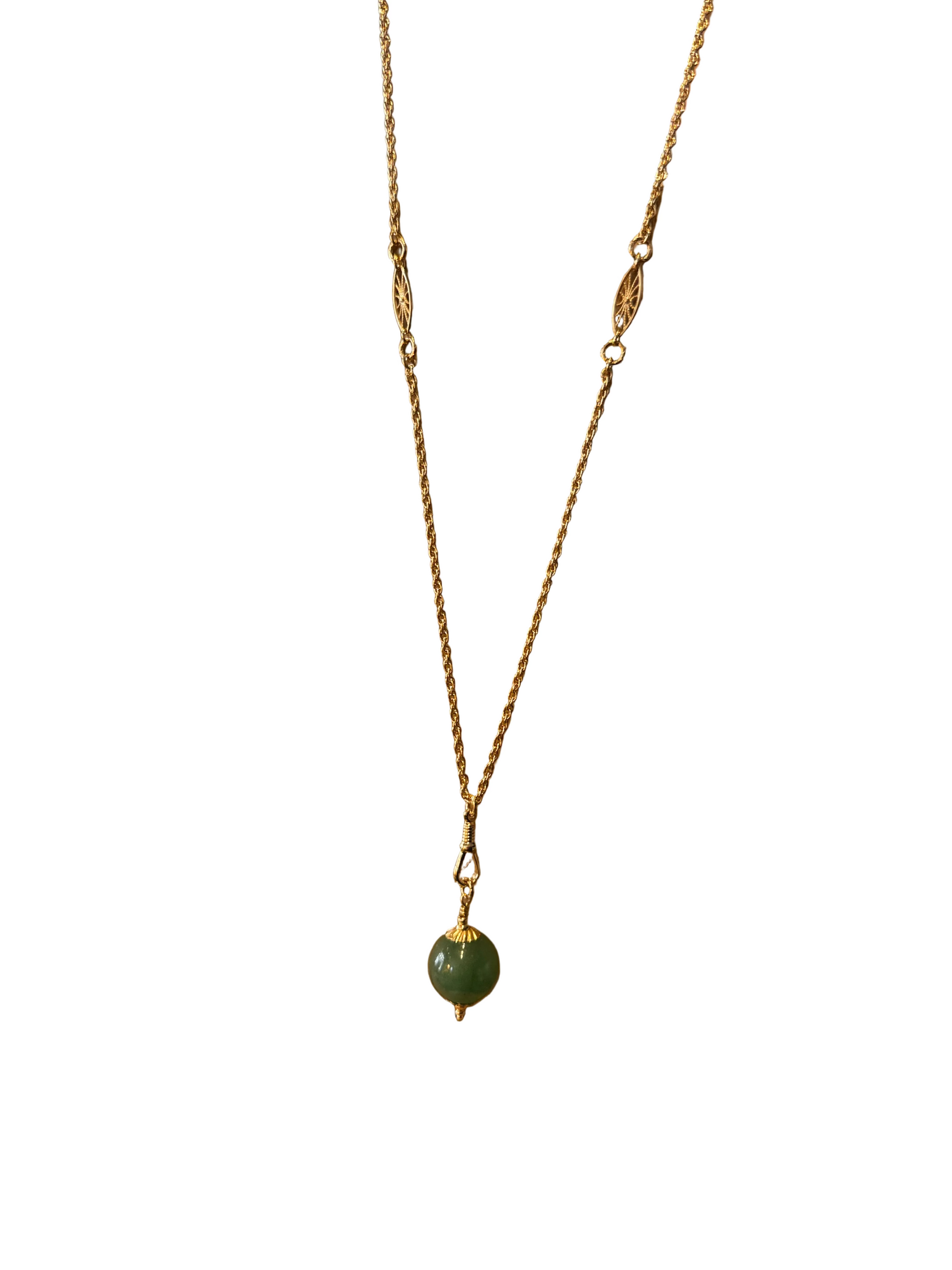 Sautoir Boule Aventurine – VIRGINIE BERMAN | George Genève