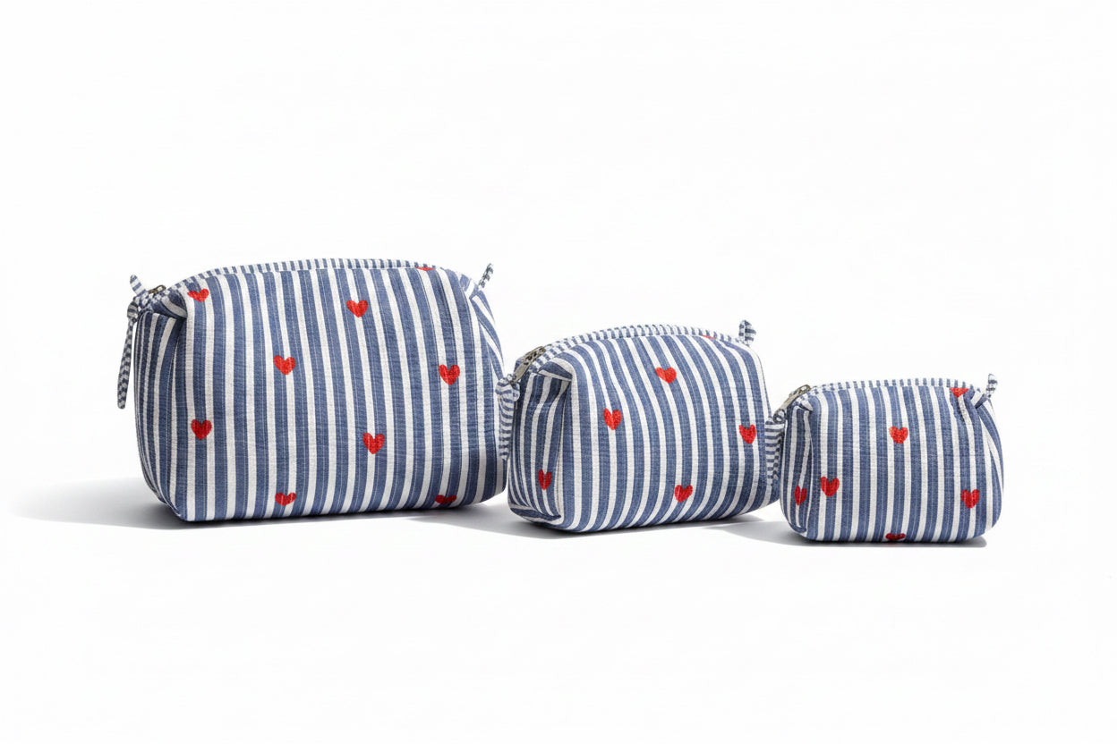 BE MY VALENTINE - 100% Cotton Pouch L