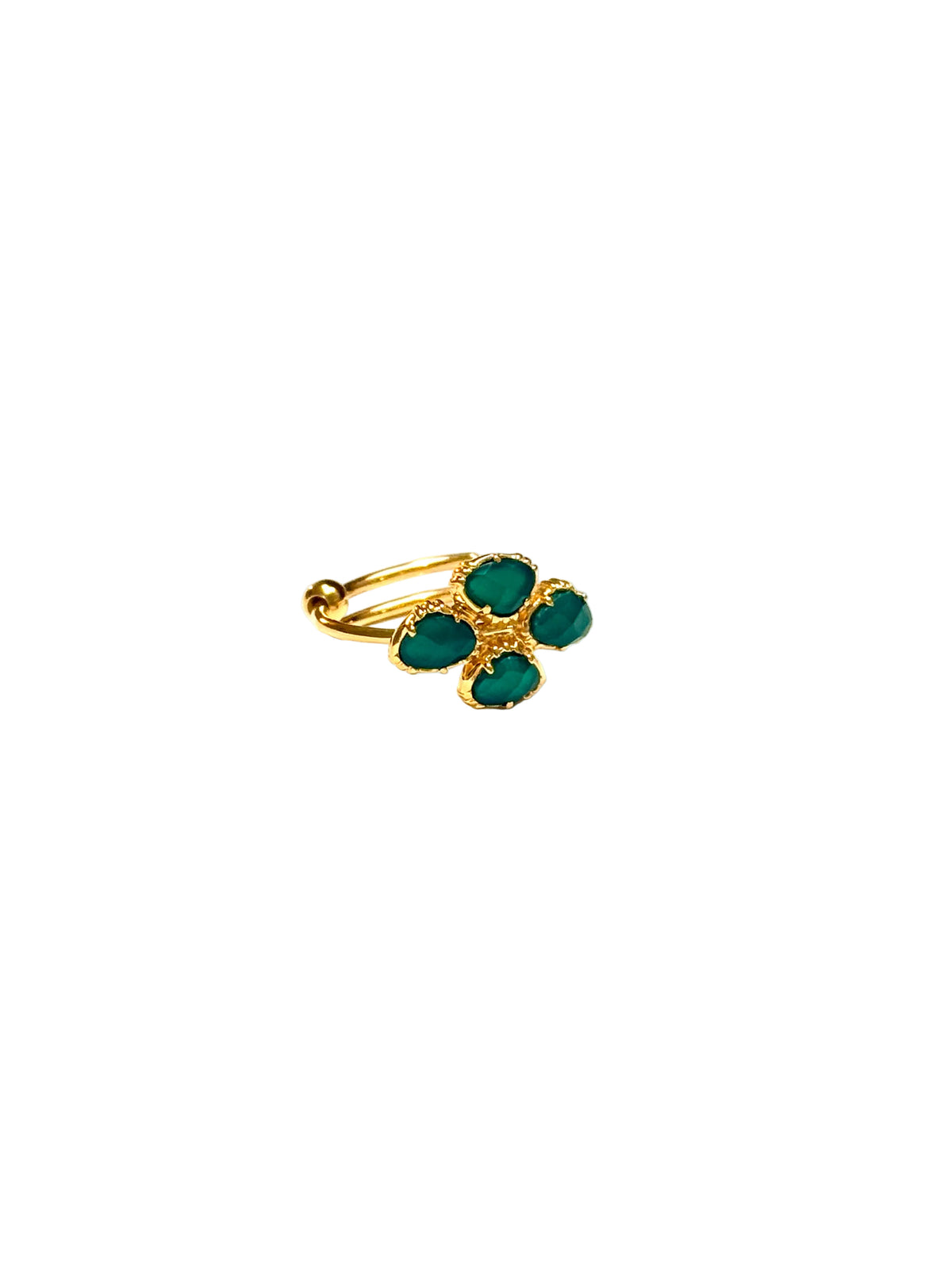 AU FIL DE LO - Bague 4 pierres Trèfle