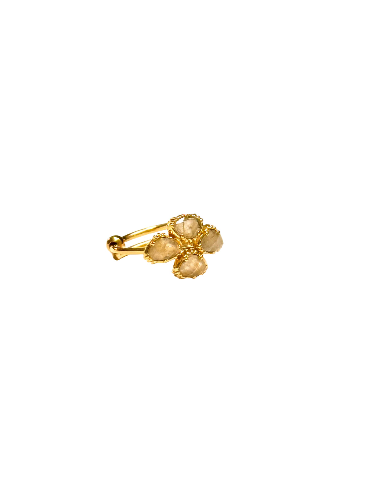 AU FIL DE LO - Bague 4 pierres Trèfle