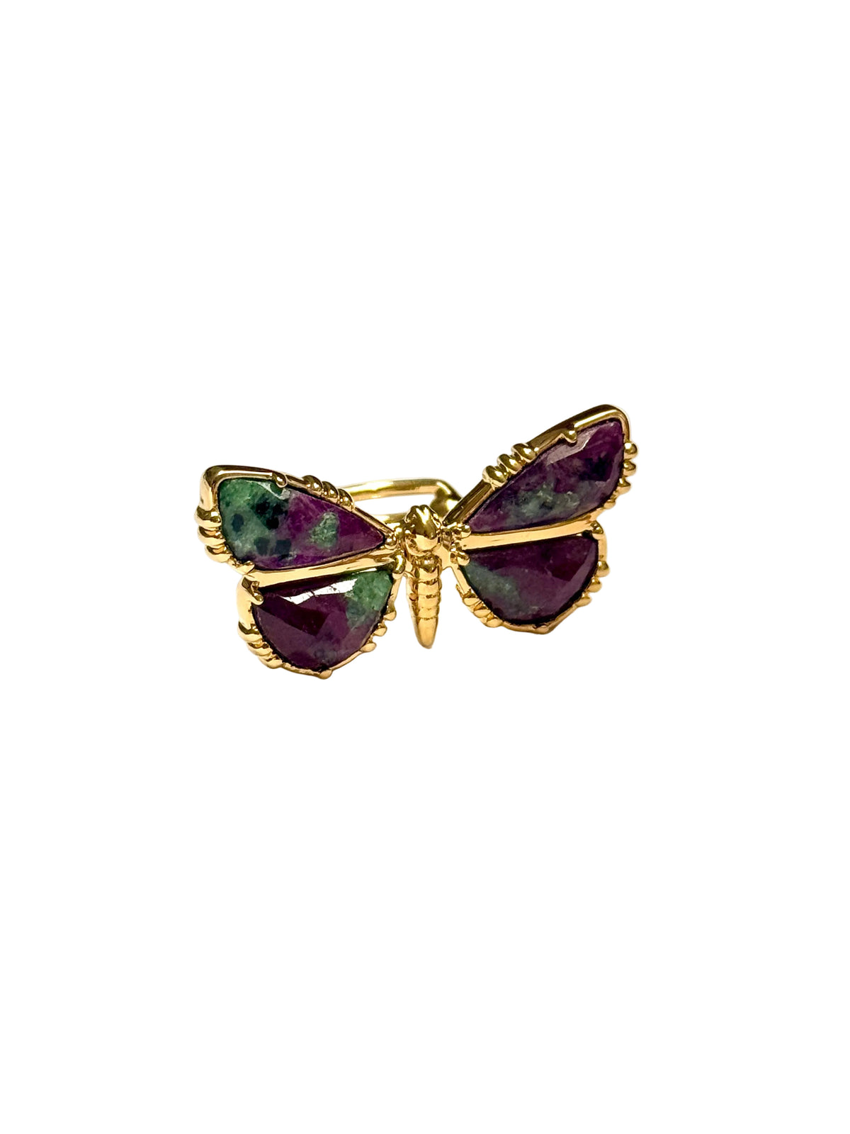 AU FIL DE LO - Labradorite Butterfly Necklace 
