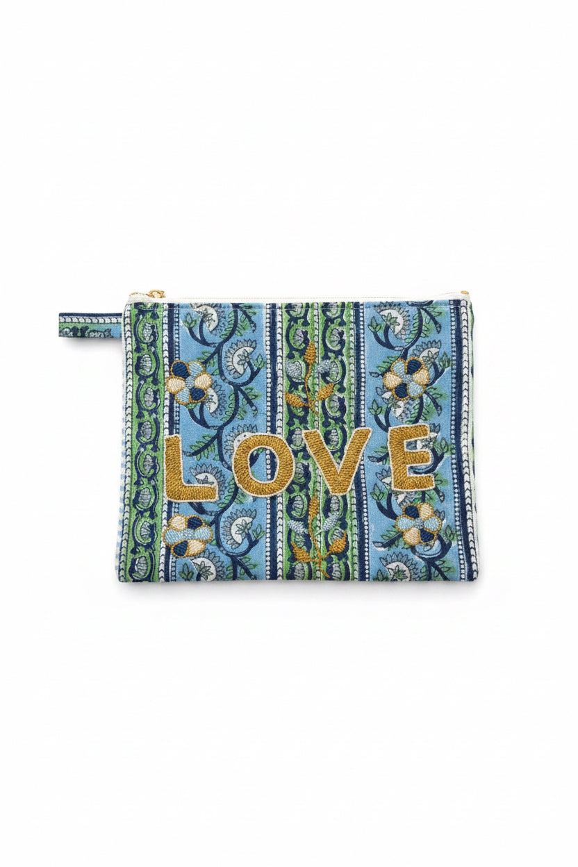 Sac Pochette brodé Love – CSAO – 2