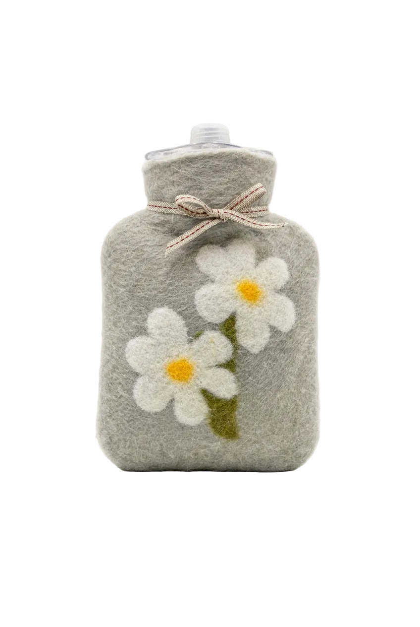 DOROTHEE LEHNEN - Bouillotte Double Marguerite - Vert de Gris