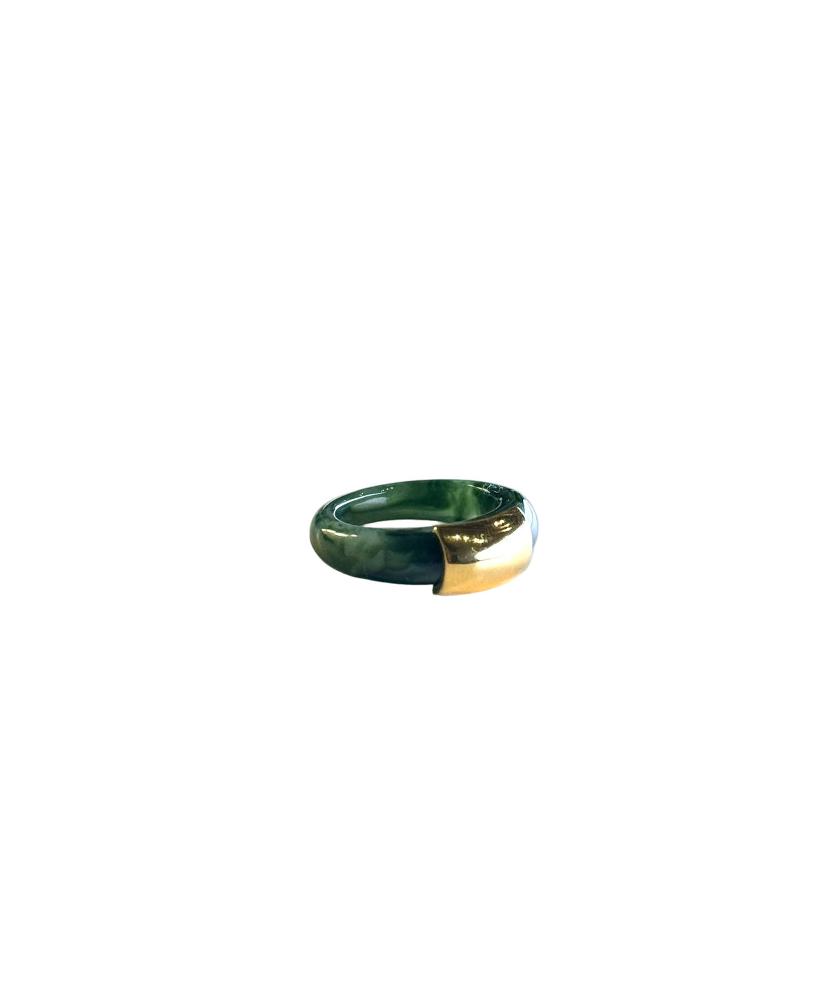 LUCAS JACK - Bague Jade et Or