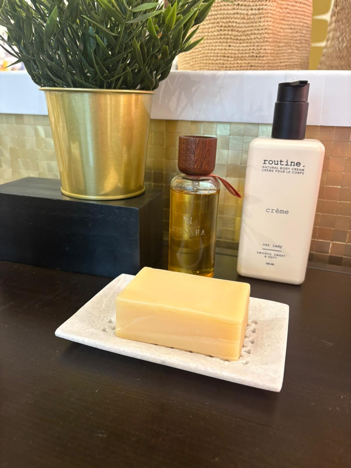 Porte-savon en marbre