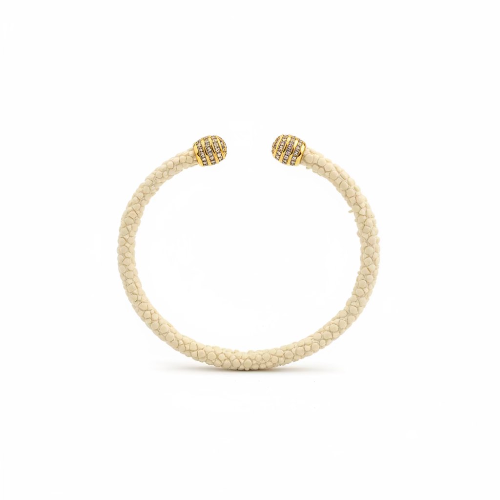 Bracelet Iman - Ivoire – SHAN SHAN | George Genève
