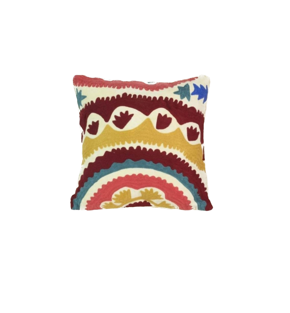JAMINI - Coussin Nala Ecru carré