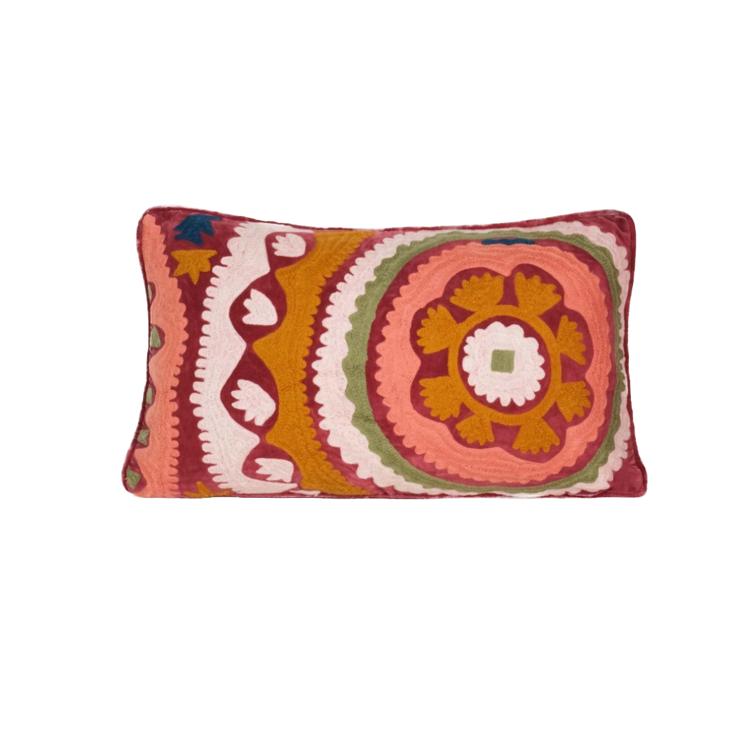 JAMINI - Coussin Nala Fuschia rectangle