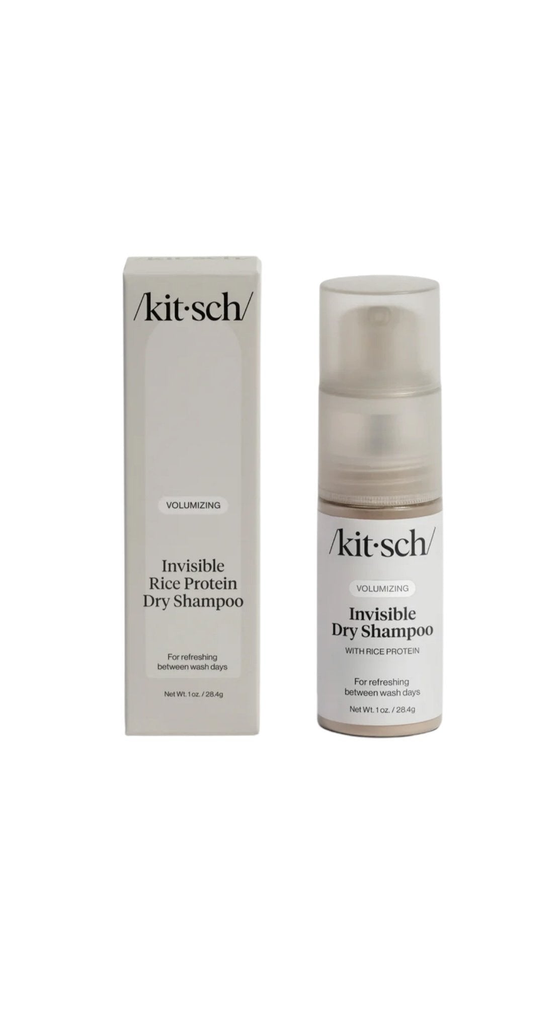 KITSCH  -Shampooing sec volumineux aux protéines de riz