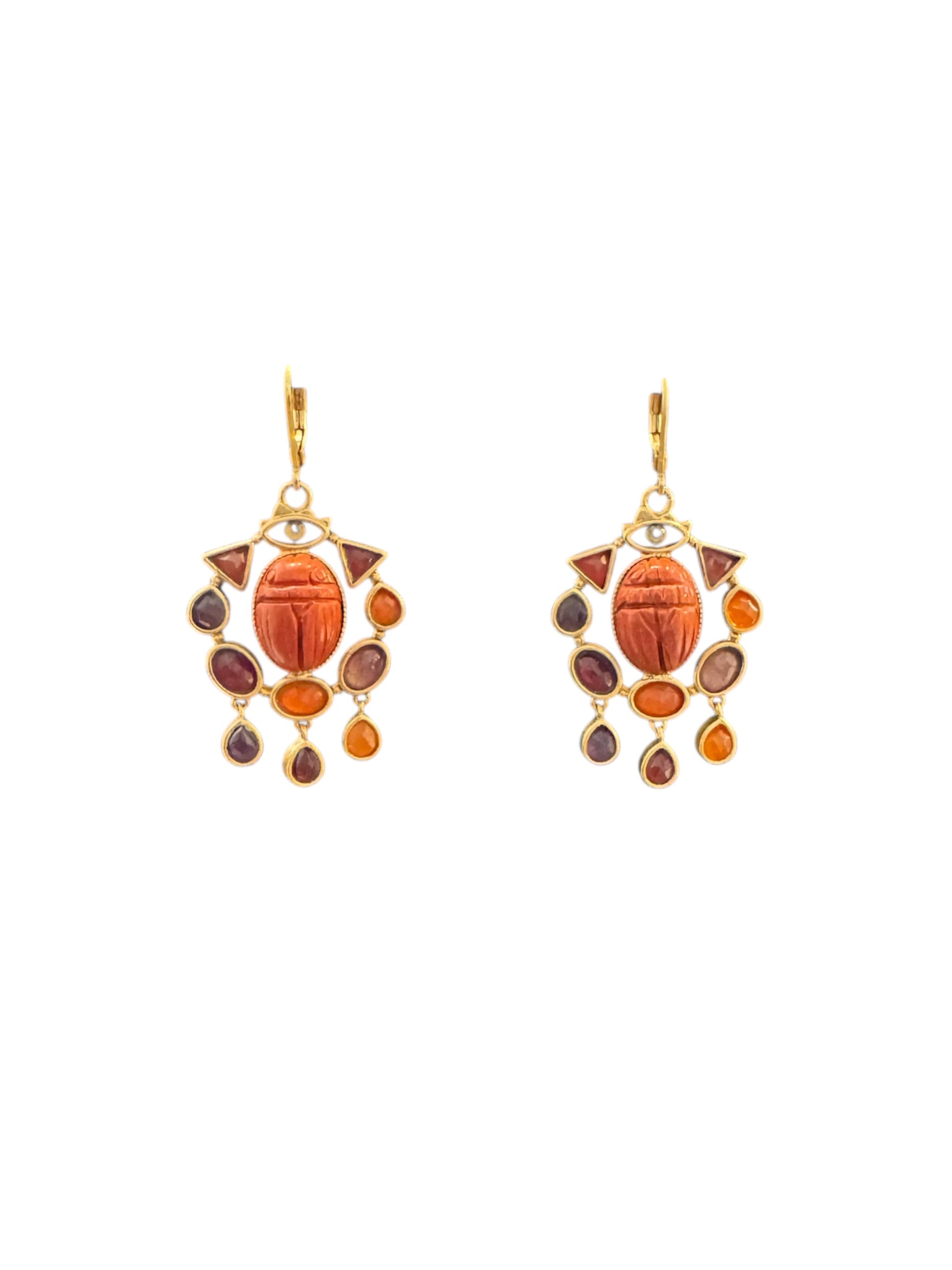 LA2L - Boucles d'oreilles Scarabée
