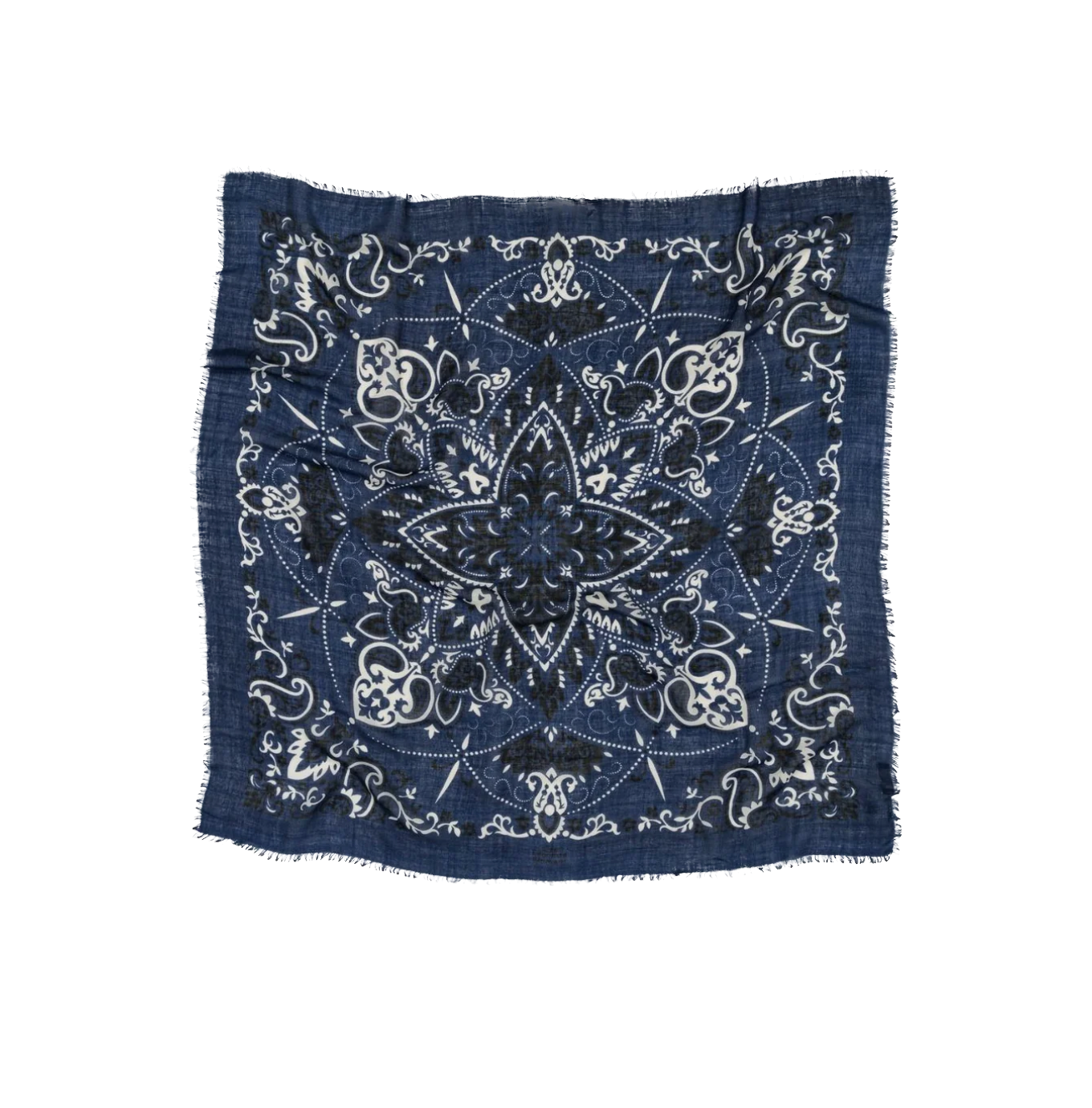 LECOMTE FLAMENT - Echarpe Bandana Marine