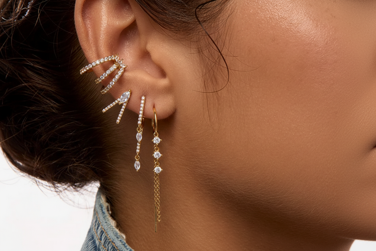 Boucles d'oreilles Rialto – vue 2 – MYA BAY | George Genève