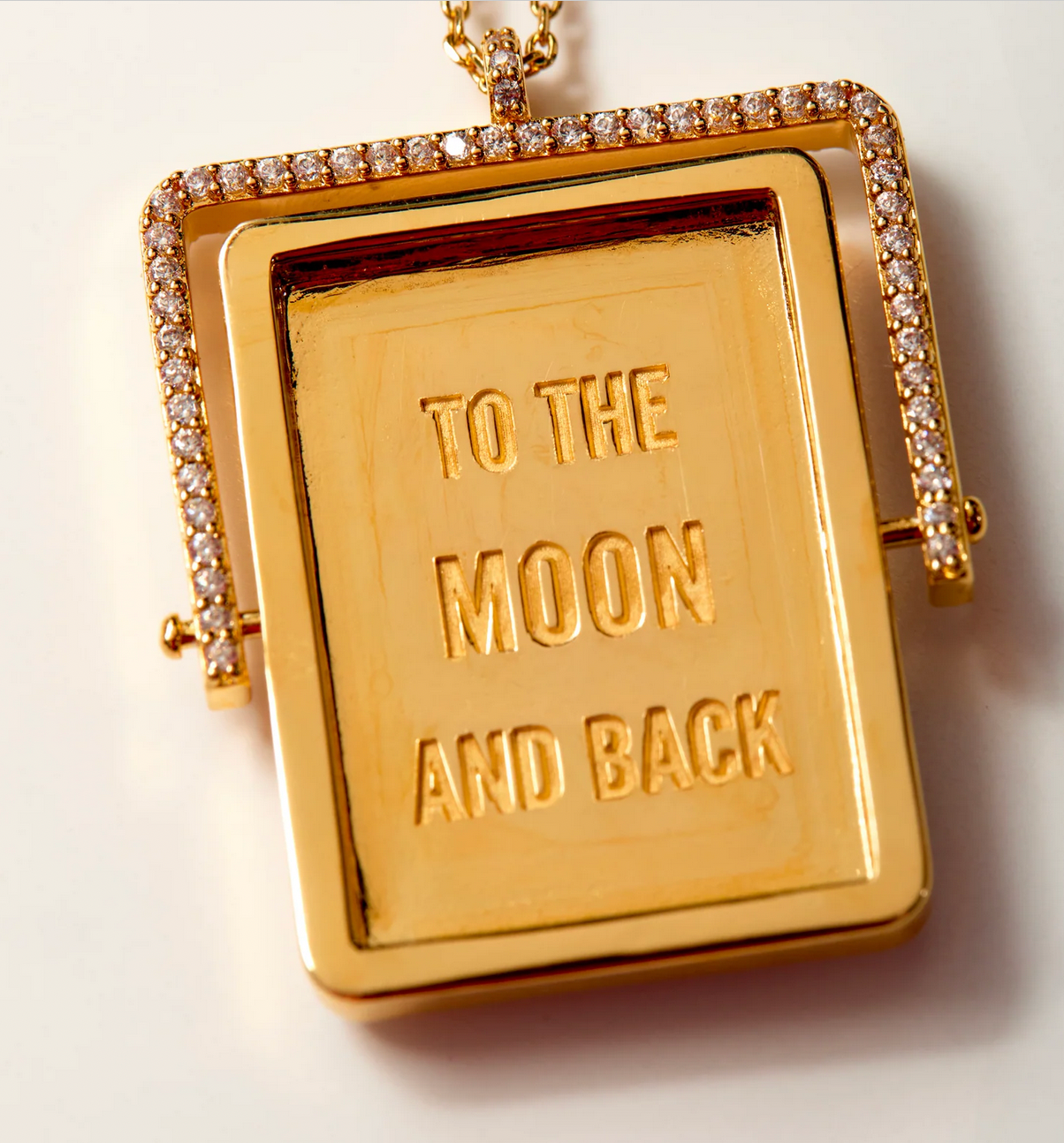 Collier I Love You To The Moon And Back – vue 2 – MYA BAY | George Genève