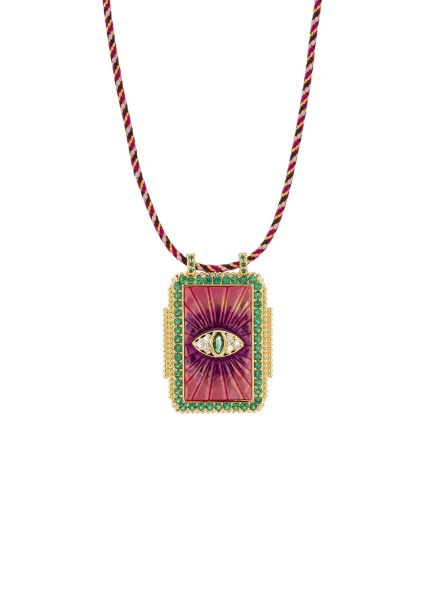 MYA BAY  - Collier Fuchsia Eye Boheme
