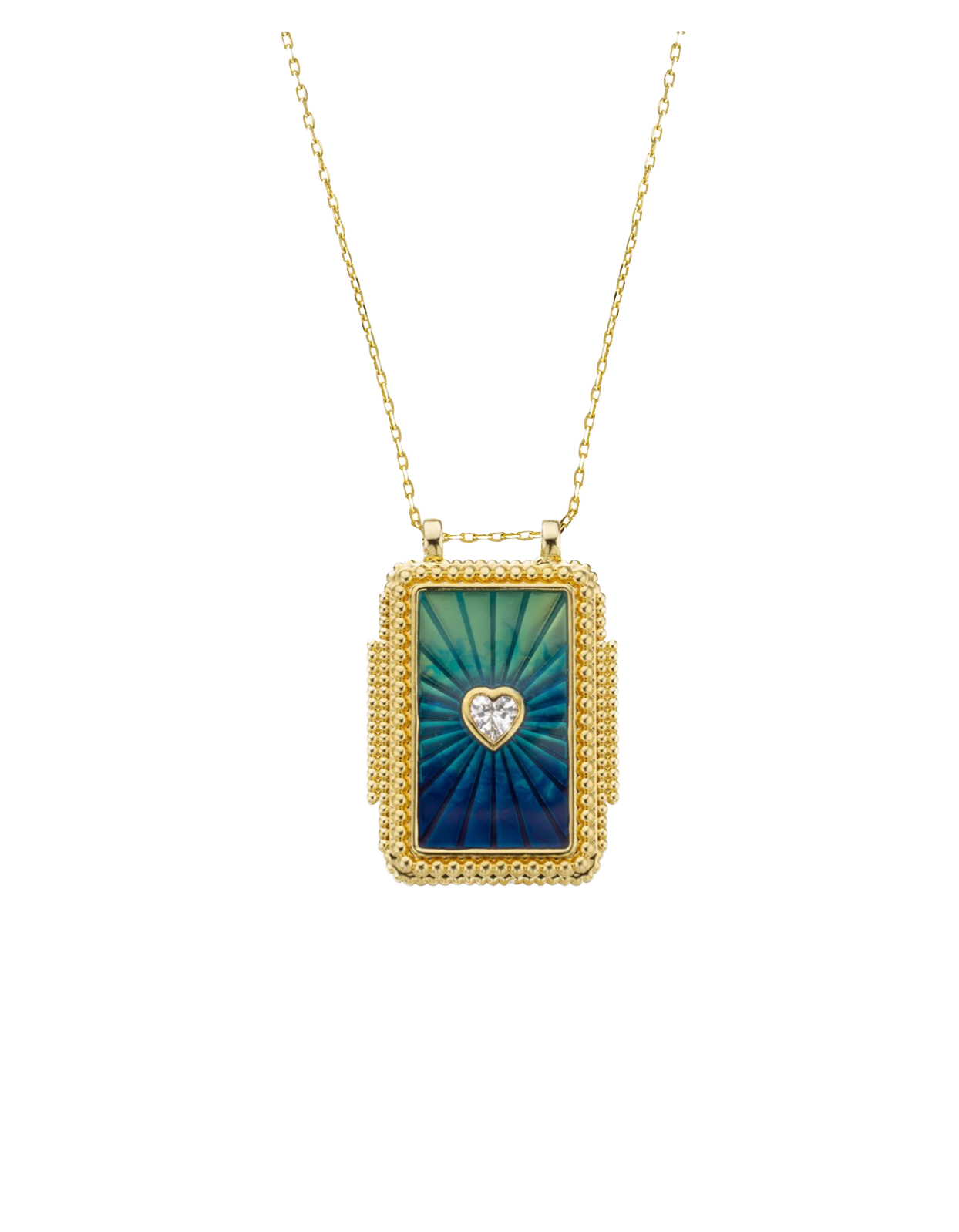 MYA BAY - Collier Blue Rainbow Twice Boheme