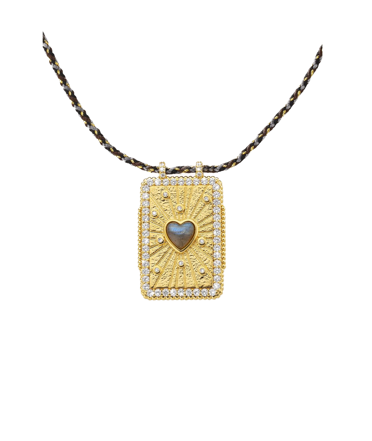 MYA BAY  - Collier Labradorite Heart Boheme