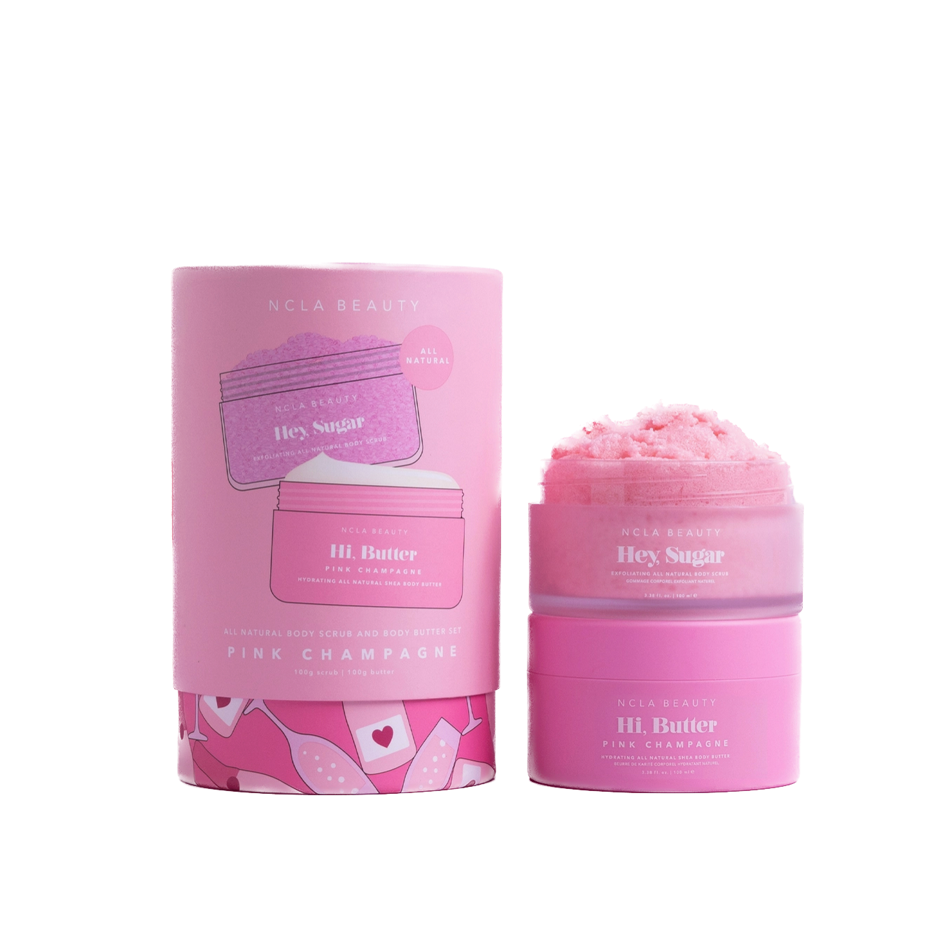 NCLA BEAUTY - Coffret Crème + Gommage Pink Champagne