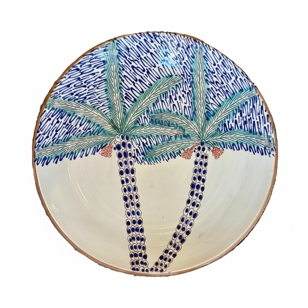 CERAMIQUE DU FAYOUM - Grand plat de service