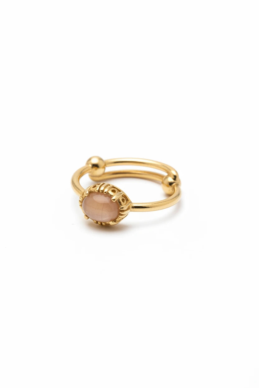 Bague Mini Ovale - Plusieurs Coloris – vue 7 – AU FIL DE LO | George Genève