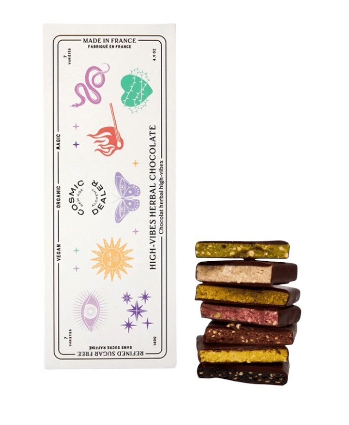 COSMIC DEALER - Coffret Chakras - 7 Carrés Chocolatés
