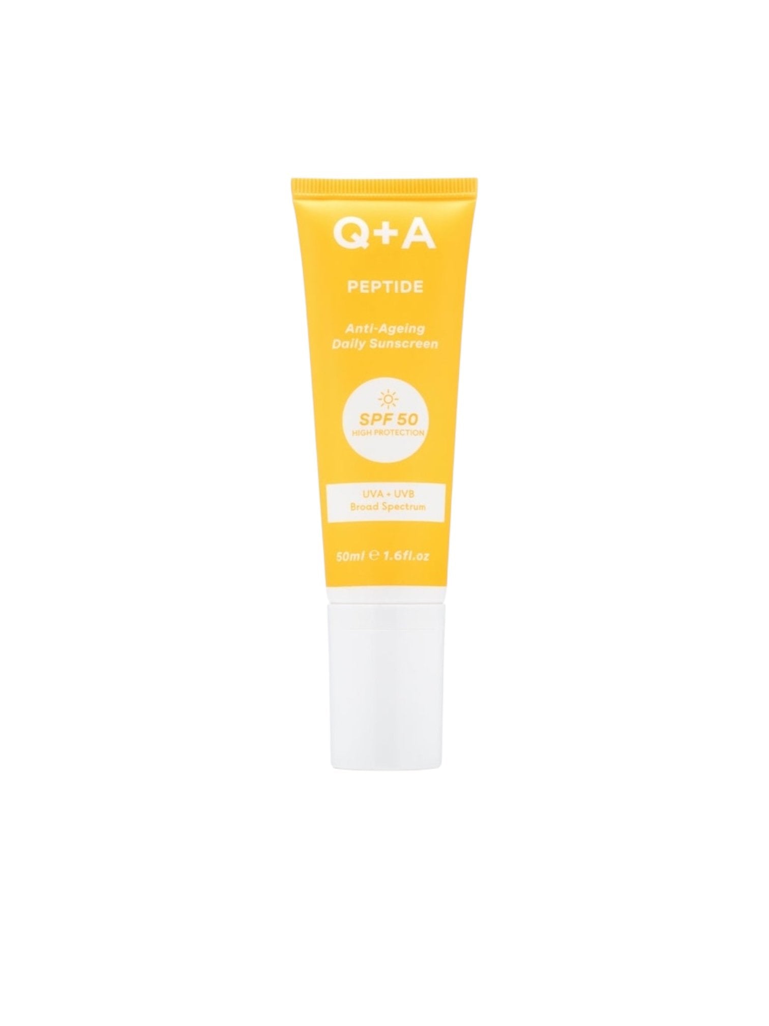 Q+A - Peptide SPF 50 Anti-Ageing Daily Sunscreen