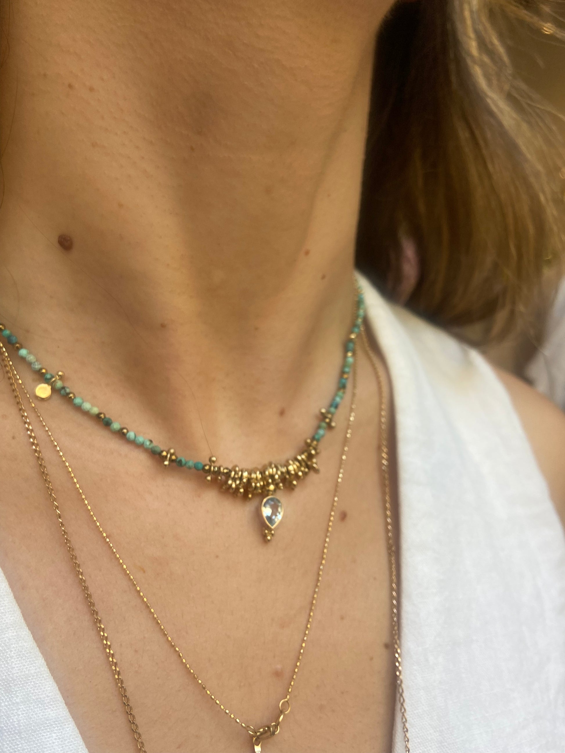 ROOM SERVICE - Collier Gaia turquoise