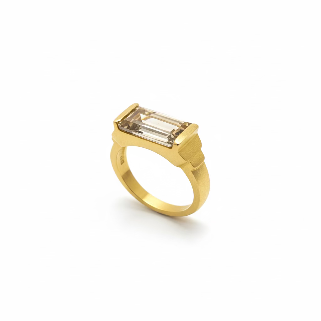 Bague Sachia - Topaze Fumée – SHAN SHAN | George Genève