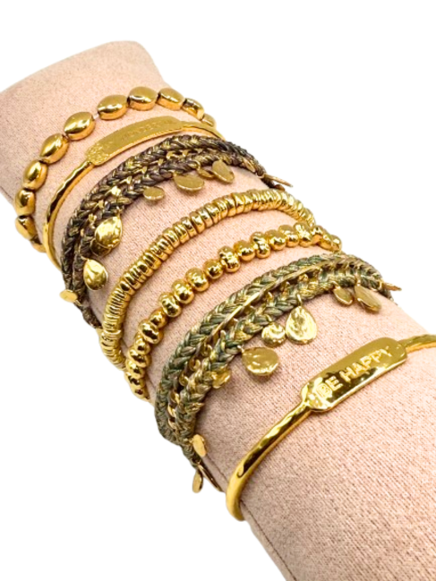 PINK SAND - Bracelet Jonc Be Happy