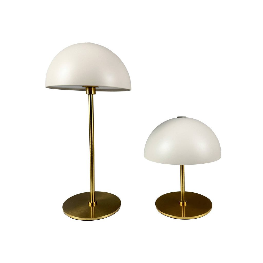 Set de 2 lampes de table ALONG beige/cuivre – Dyberg Larsen | George Genève