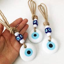 EVILEYE - Oeil en verre blanc