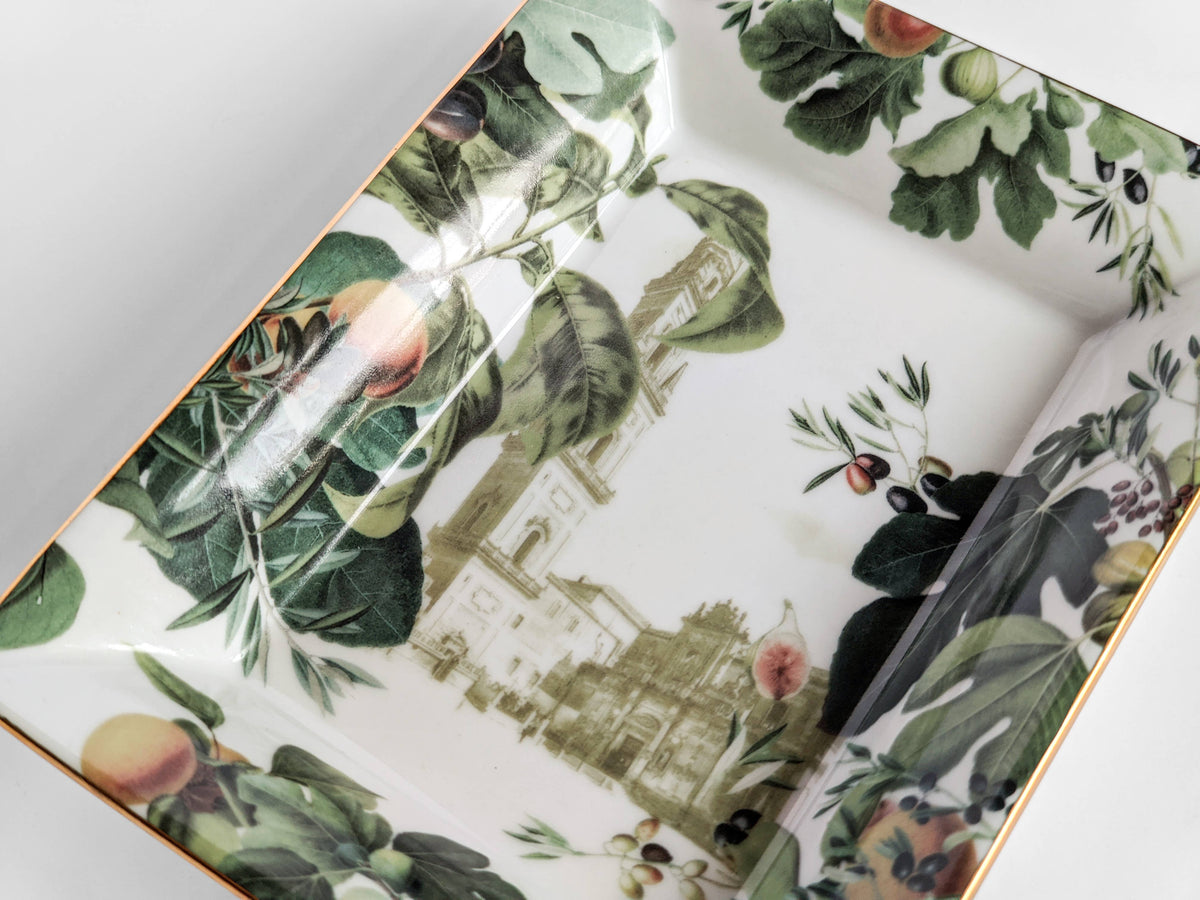 Cendrier Apulie en porcelaine décorée à la main – Grand Tour, Vito Nesta