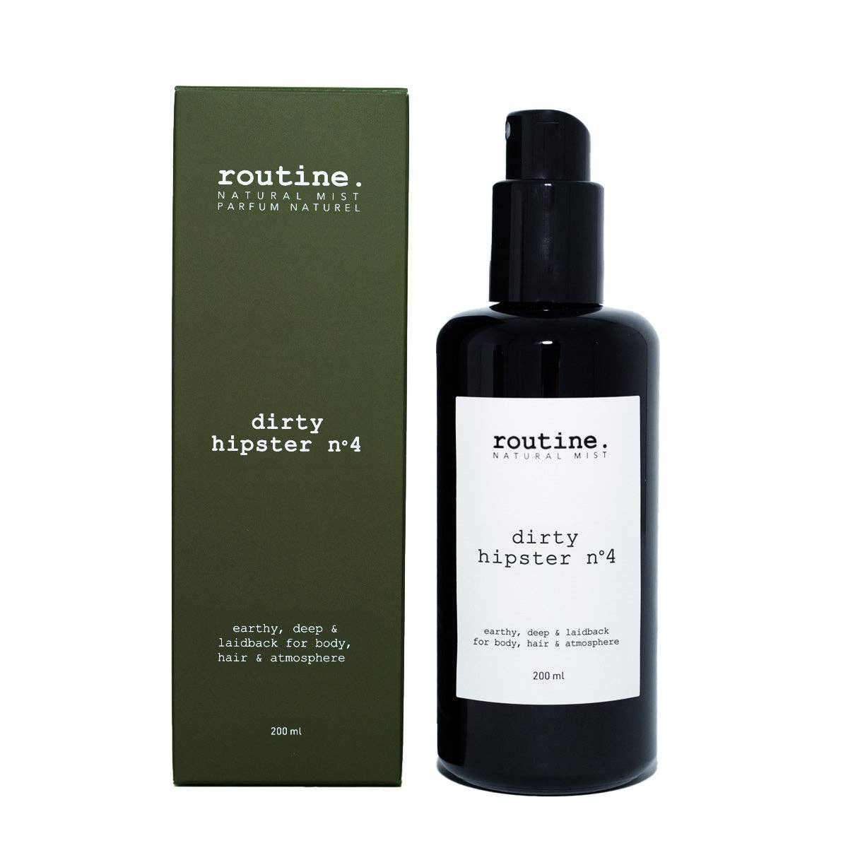 Brume naturelle corps et cheveux 200ml Dirty Hipster No.4 patchouli cacao – ROUTINE