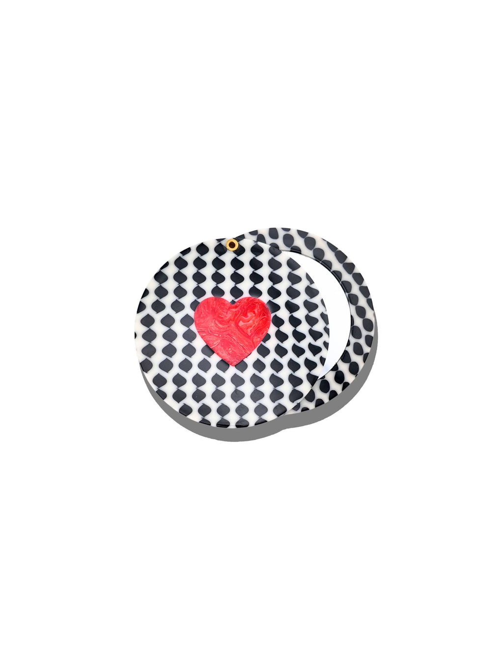 Compact Mirror Coeur Polka – SOLAR ECLIPSE | George Genève