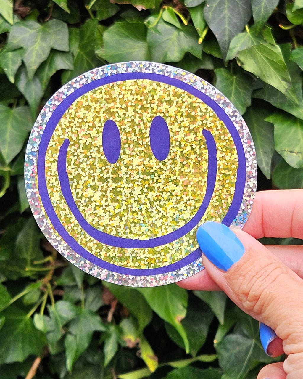 Smiley – vue 2 – Autocollant géant | George Genève