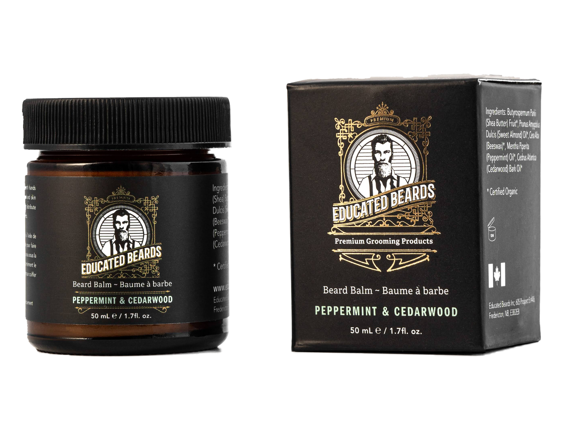EDUCATED BEARDS - Baume à barbe menthe poivrée et bois de cèdre
