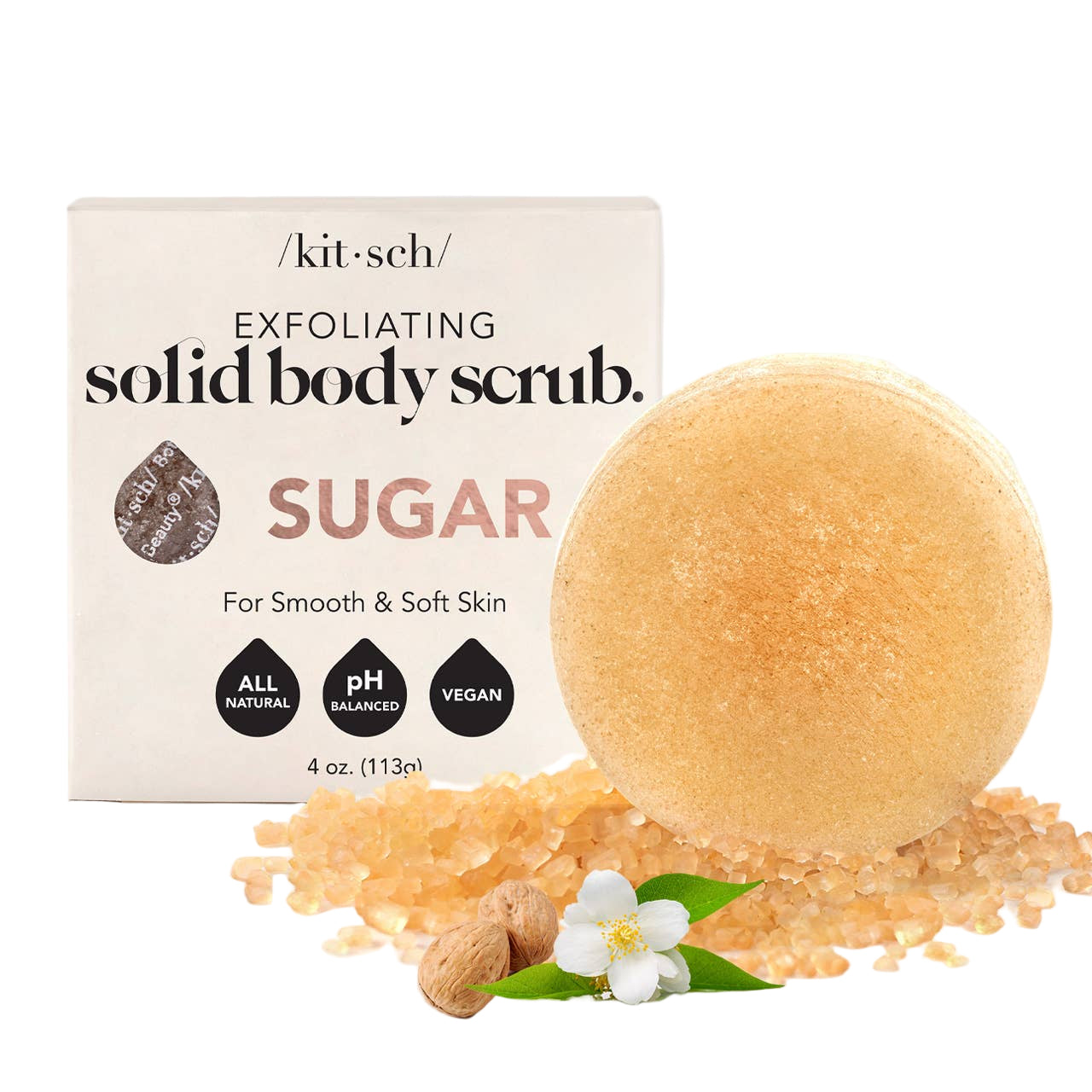KITSCH - Barre exfoliante pour le corps au sucre