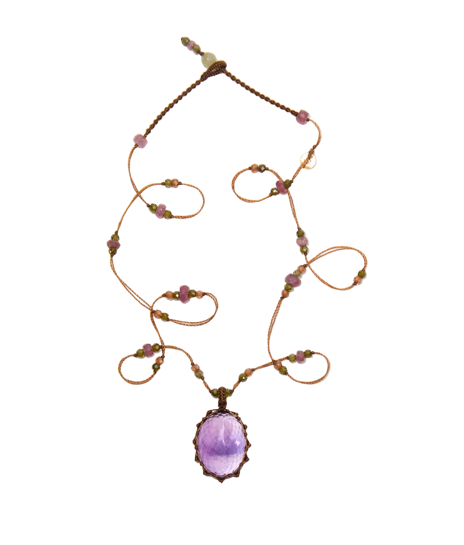 Collier Tibétain Court - Amethyste – SHARING | George Genève