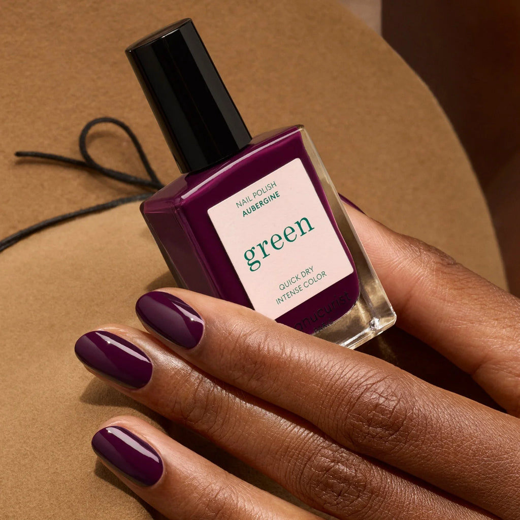 Vernis Green - Aubergine – vue 2 – MANUCURIST | George Genève