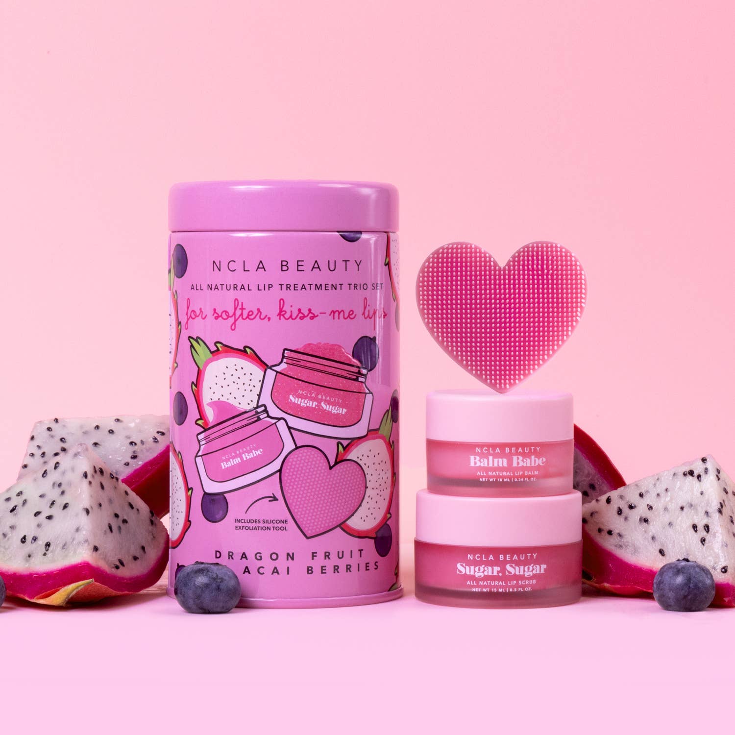 NCLA BEAUTY - Coffret pour les lèvres Fruit du Dragon et Baies d'Açaï