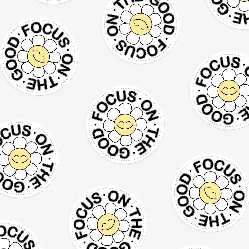 Focus On The Good – vue 2 – Autocollant | George Genève