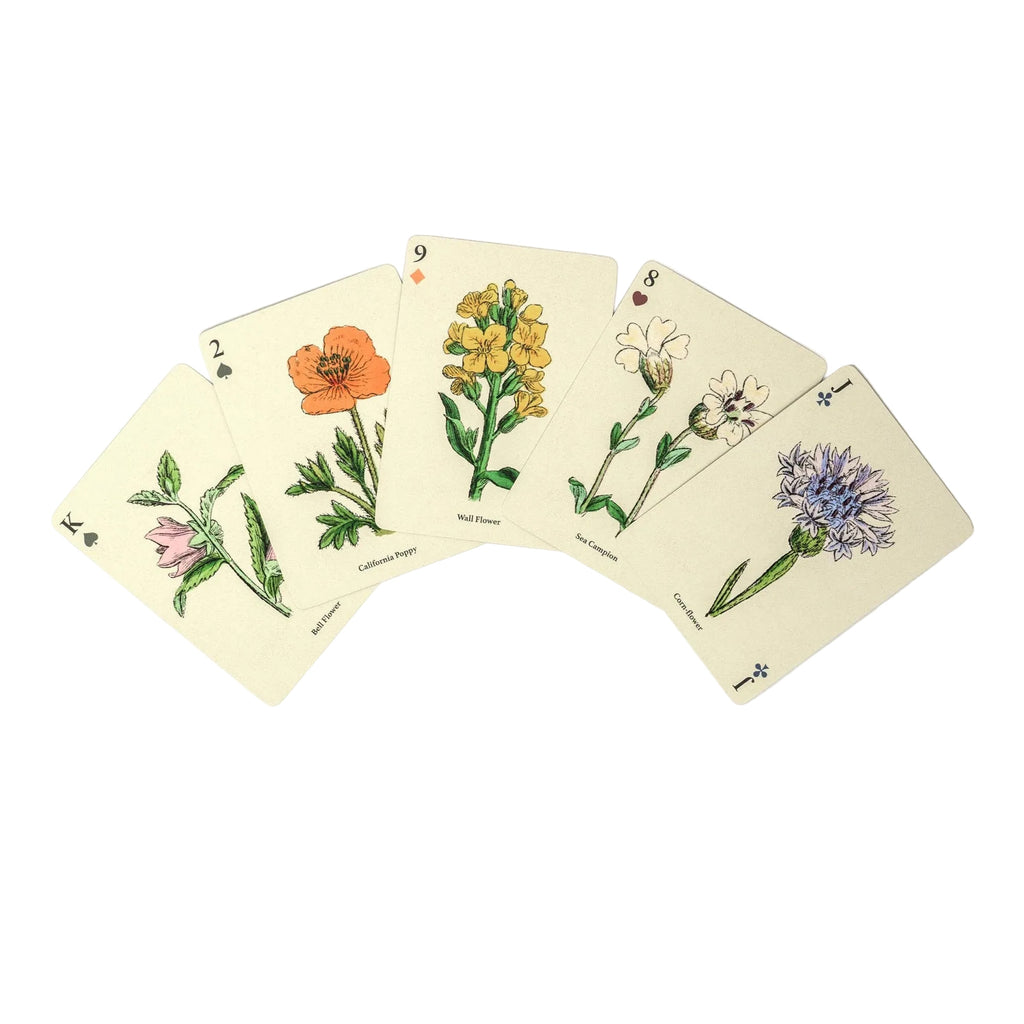 ROOMYTOWN - Jeu de cartes à jouer Wildflowers