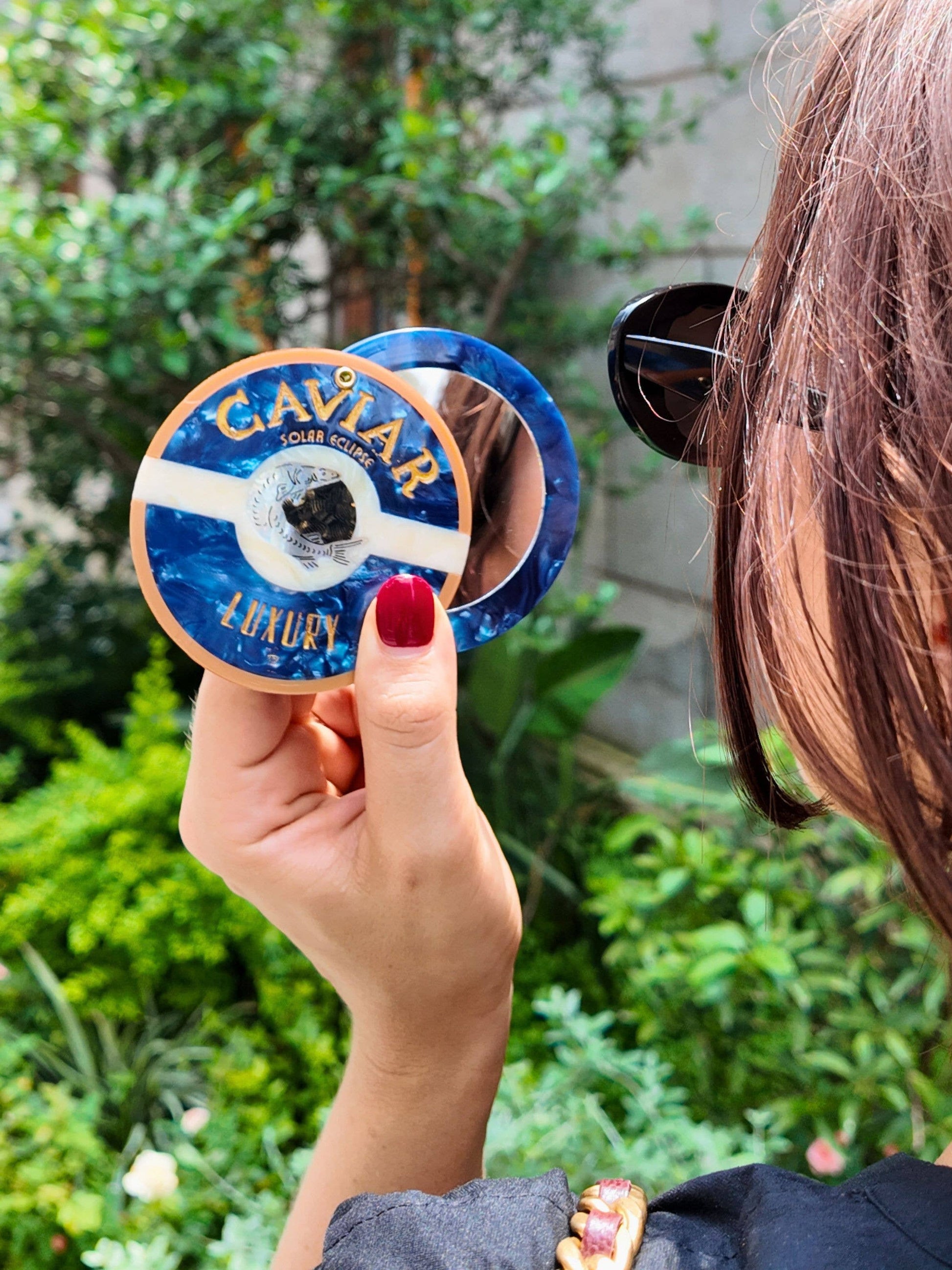 SOLAR ECLIPSE - Compact Mirror Caviar