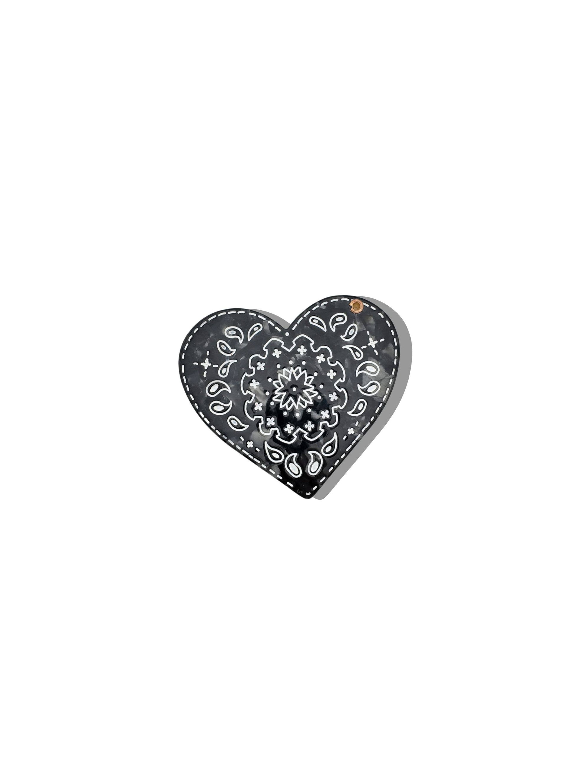 SOLAR ECLIPSE - Compact Mirror Cœur Paisley