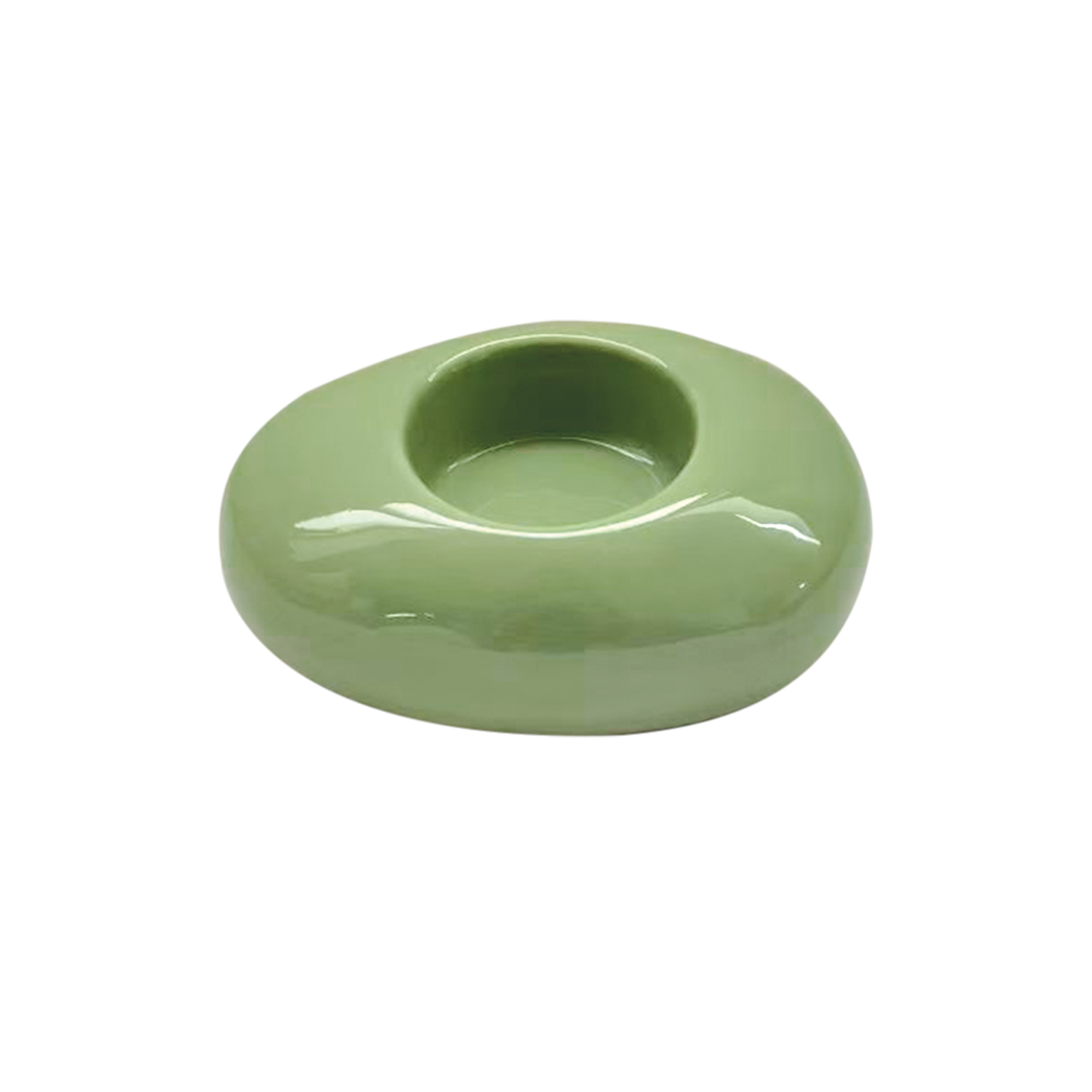 OPJET - Bougeoir Galet matcha