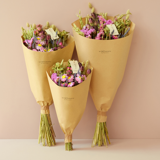 Fleurs séchées - Bouquet champêtre Rose