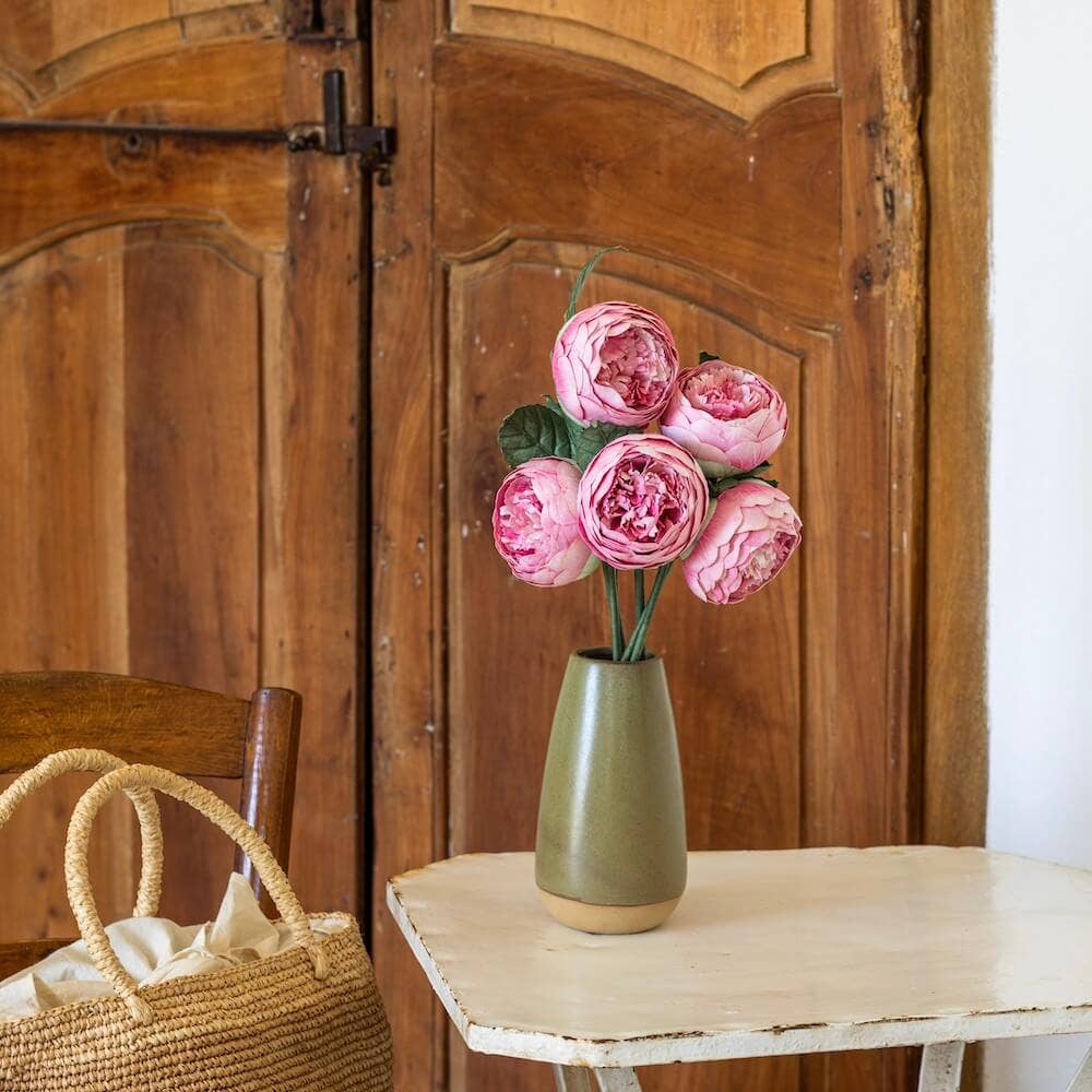 FLOWRETTE - Bouton de Pivoine Rose Foncé